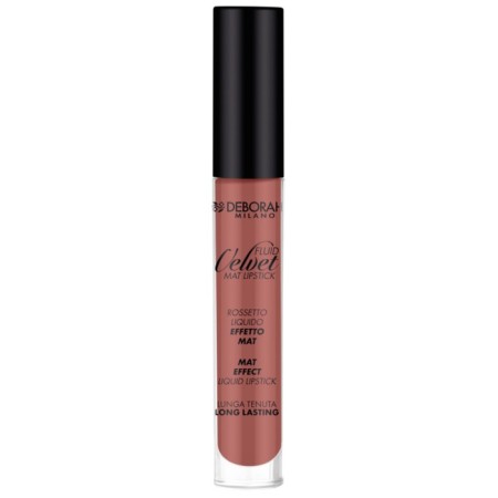 Lipstick Deborah Milano Fluid Velvet Mat Lipstick, tone 24 saturated nude, 4.5 g