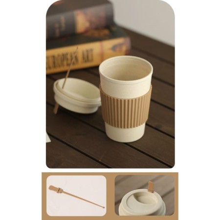 Thermostatic for coffee, 470 ml, pp plastic, 14.2 × 9.3 cm, with a spoon, with a lid-4