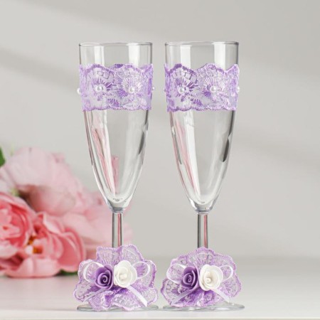 Set on the table of the newlyweds "Harmony", lilac-6