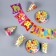 Set of paper dishes disposable emoticons ”: 6 plates, 1 garland, 6 glasses, 6 caps