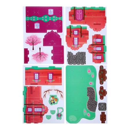 3D constructor from the foam -cartoon "Fairy House", 22 details-3