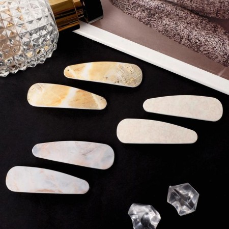 Invisibility for Herty hair (set 6 pcs) marble, 5.5 cm, mix