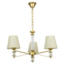Chandelier 1091/3GD 40W E27 gold 60x60x38-78 cm