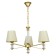 Chandelier 1091/3GD 40W E27 gold 60x60x38-78 cm