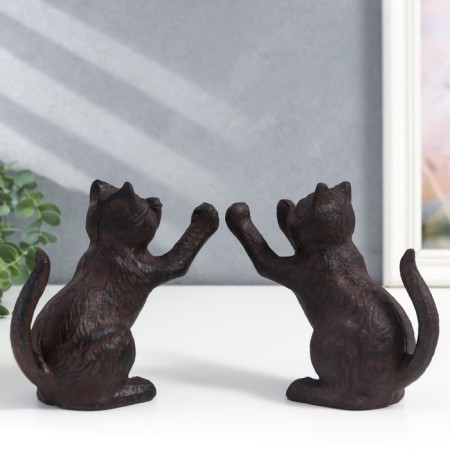 Holders for books of cast iron "kittens" set 2 pcs 12x10x5.5 cm-3