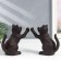 Holders for books of cast iron "kittens" set 2 pcs 12x10x5.5 cm