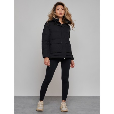 Winter jacket, size 48, black color-1