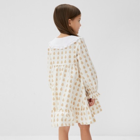 Baby dress with collar Kaftan "Drop", size 34 (122-128 cm)-7