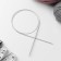 The knitting needles are circular, for knitting, with Teflon coating, with a metal cable, D = 2.5 mm, 14/80 cm