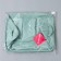 Basket for storage of the share "Taya", 3 pockets, 30 × 24 × 18 cm, barrier color
