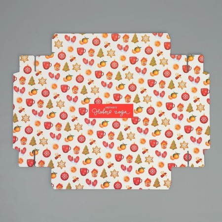 Folding box "Cozy New Year", 30 x 20 x 9 cm, New Year-6