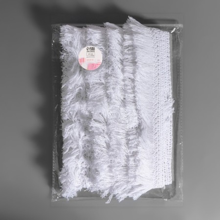 Decorative braid "Furger", 35 mm, 10 ± 1 m, white color-2