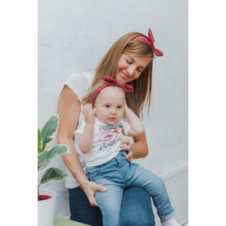 A set of dressings on the head for mom and daughter "Cell", 2 pcs.-4