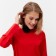 Women's dress Minaku: Silk pleasure color red, rr 42