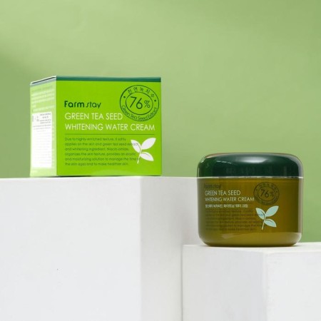 Moisturizing lightning cream Farmstay, with green tea seeds, 100 ml-1