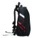 School backpack 38 x 30 x 16 cm, ergonomic back, Stavia "Super Car", black/red