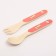 A set of children's bamboo dishes "Kithechka", plate, bowl, glass, devices, 5 items