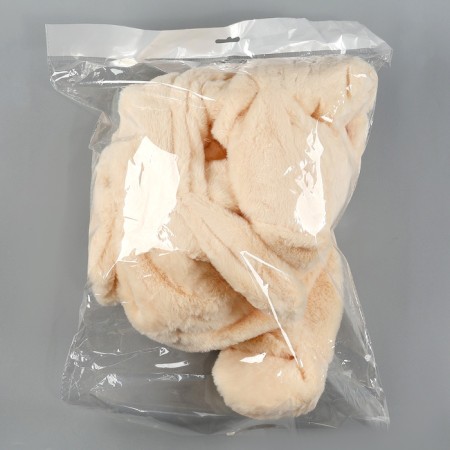 Skill of a soft toy "Bear" in a knitted jacket, 100 cm, beige color-5