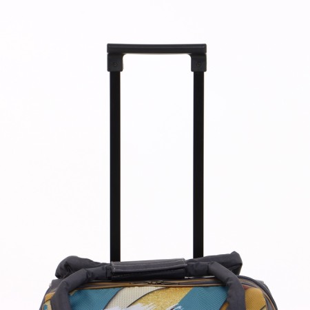 Small 37 L (S) suitcase with a SACVOYAGE bag, lightning department, extension, external pocket, gray color gray-4