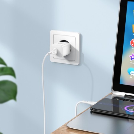 The N26, 1 USB, 18 W, Qc, White Network Charger, White-2