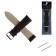 Solomon watch strap 24 mm, genuine leather, L-20 cm, black