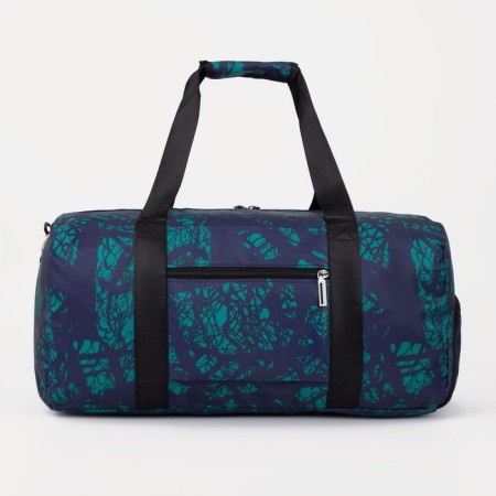 Sports bag with lightning, external pocket, turquoise color-1