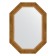 Mirror in the baguette frame, aged bronze with weaving 70 mm, 53x73 cm