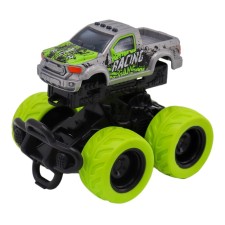 Friction Funky Toys, with graffiti, with crash effect, 4x4, green color