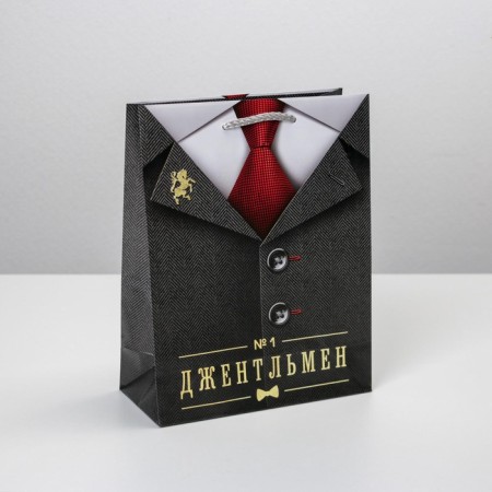 Gift laminated package, packaging, "gentleman", MS 18 x 23 x 8 cm-1