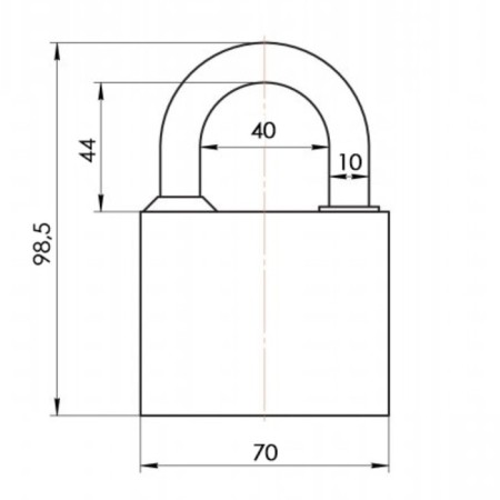 A hinged APECS PD-03-75, D = 10 mm, cast-iron-1