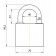 A hinged APECS PD-03-75, D = 10 mm, cast-iron