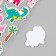 Stickers for creativity Paper "Dinopark" 15x30 cm