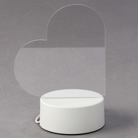 Light tablet for drawing in the dark, heart, plastic-7