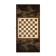 Wooden backgammon with checkers, board game "Leo and Moon", 40 x 40 cm