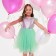Dress children's elegant with sequins KAFTAN, p. 28 (86-92), green