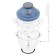 Grinder KitFort KT-3013, glass, 400 watts, 2 l, blue