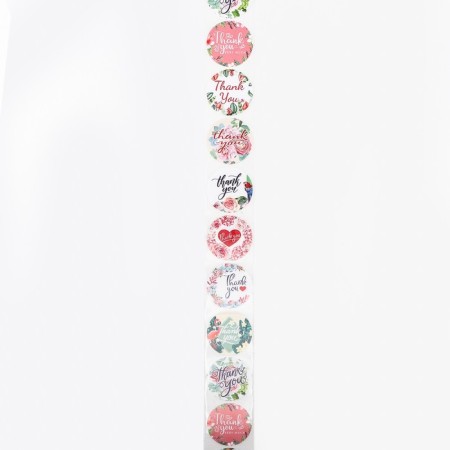 Stickers in the roll "Love", 500 pcs, 3.8 x 3.8 cm-1