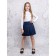 Turtleneck for girls, height 140 cm, white color