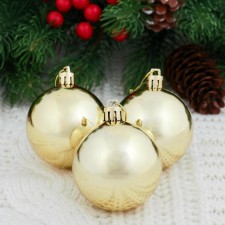 Set of balls plastic D-6 cm, 6 pcs 