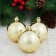 Set of balls plastic D-6 cm, 6 pcs "gloss" gold