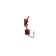 Mormyshka tungsten Marlin’s nails, 2 mm, 0.4 g, green, red + gasoline, 10 pcs