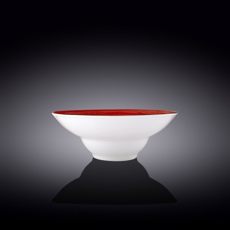 Deep plate Wilmax England Spiral, D = 22.5 cm, 1.1 L, Red color-1