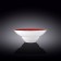 Deep plate Wilmax England Spiral, D = 22.5 cm, 1.1 L, Red color