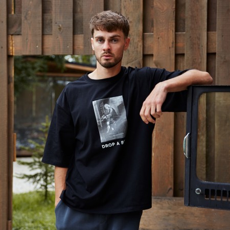Men's T -shirt KAFTAN "Drop", black, p. 46-3