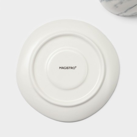 Набор чайный фарфоровый Magistro Real Marble, 4 предмета: 2 чашки 150 мл, 2 блюдца d=12,5 см-8