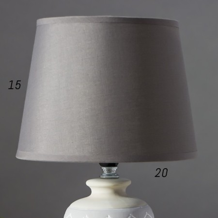Table lamp 16735/1GR E14 40W Gray H.31cm Risalux-3
