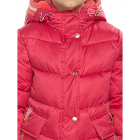 Coat for girls, height 104 cm, raspberry color-5