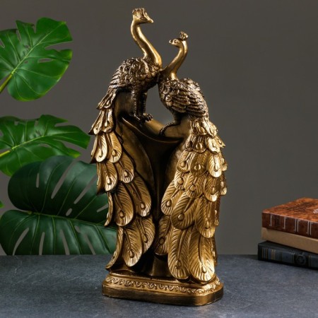 Figure "Firebird" double, black gold, 25x13x51cm-1