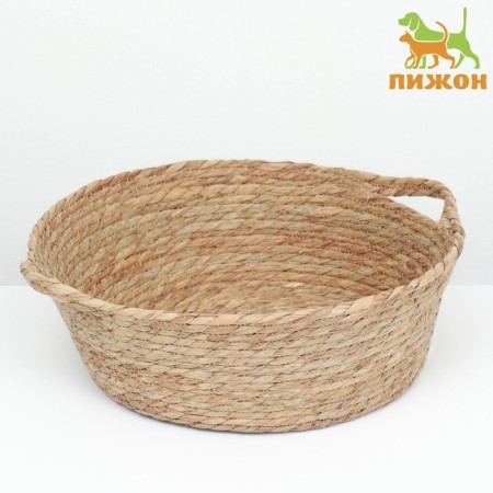 Ecologize animal sunbed (cotton+rogoz), 40 x 30 x 15 cm,-1