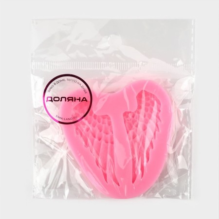 Mold Dolyana "Wings", silicone, 7 × 6.5 cm, color mix-5